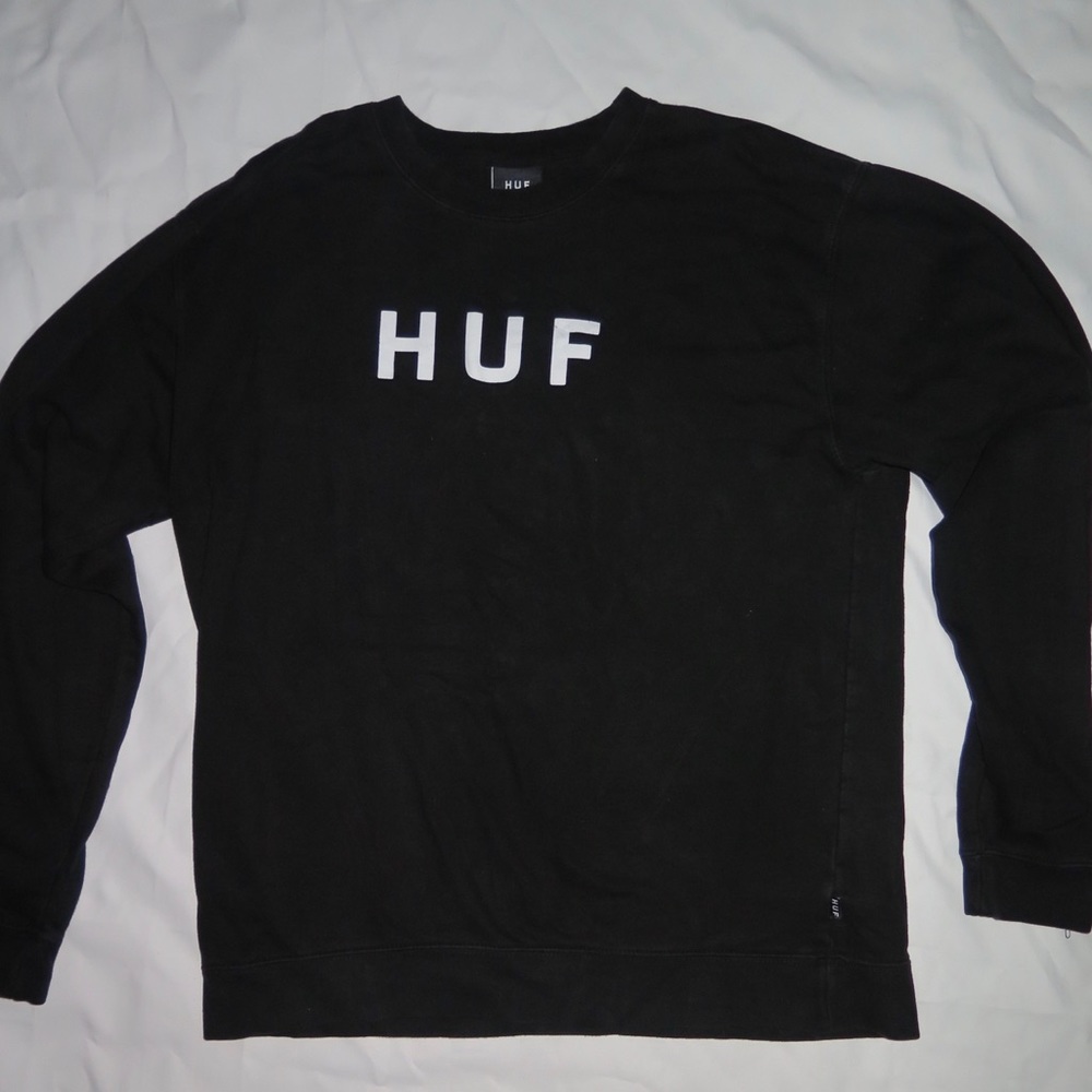 Huf Worldwide Logo Crewneck Sweatshirt (Size L)